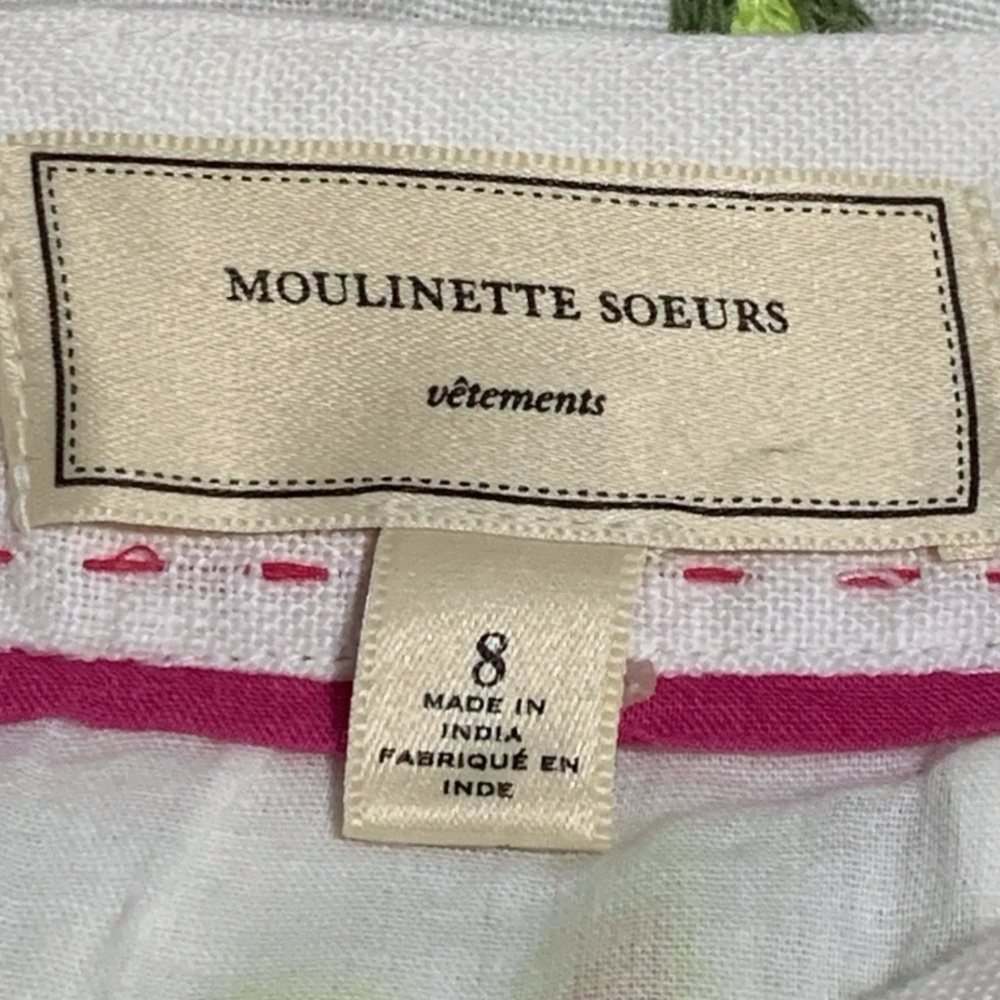 Anthropologie Moulinette Soeurs La Fiesta Embroidered Pom Pom Pencil Skirt - Picture 10 of 12